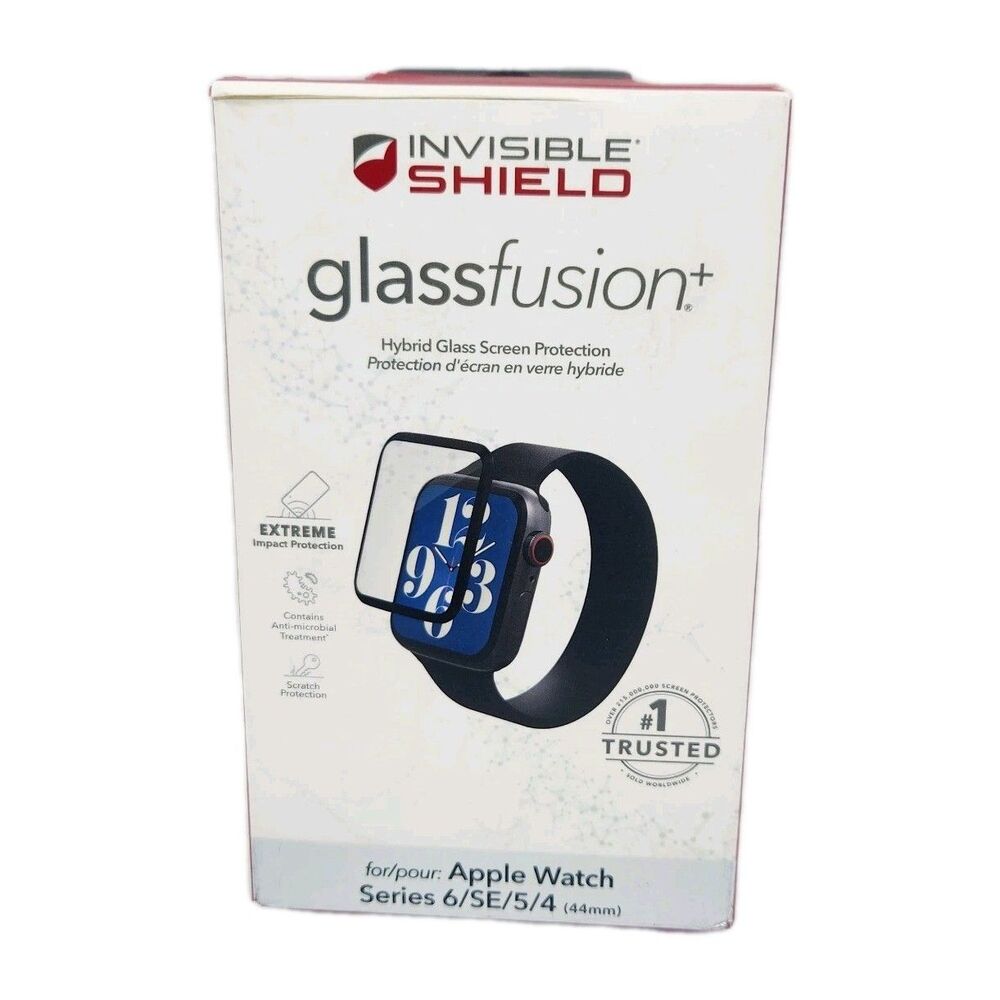 NEW ZAGG Glass Screen Protection Apple Watch Series 6/SE/5/4-Invisible Shield